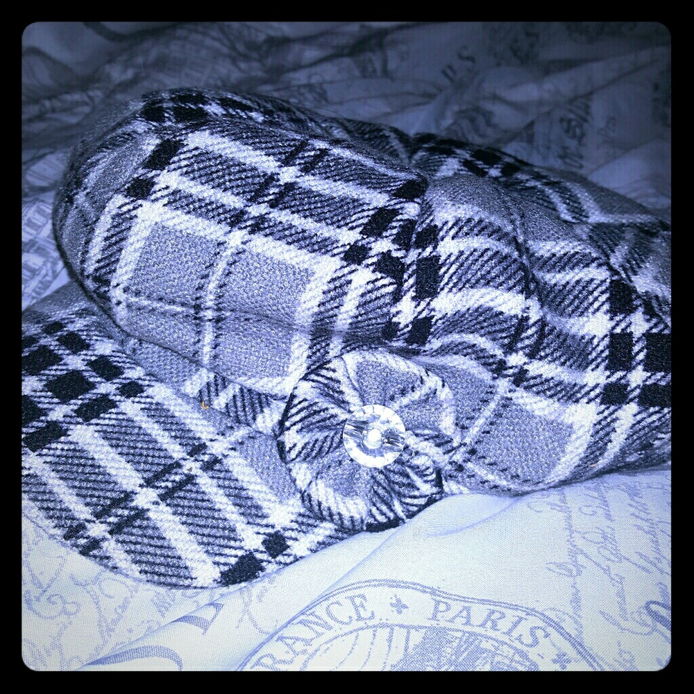 Plaid Flower hat